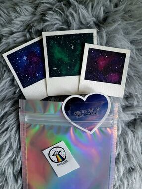 Mini Galaxy Painting + Sticker Bundle